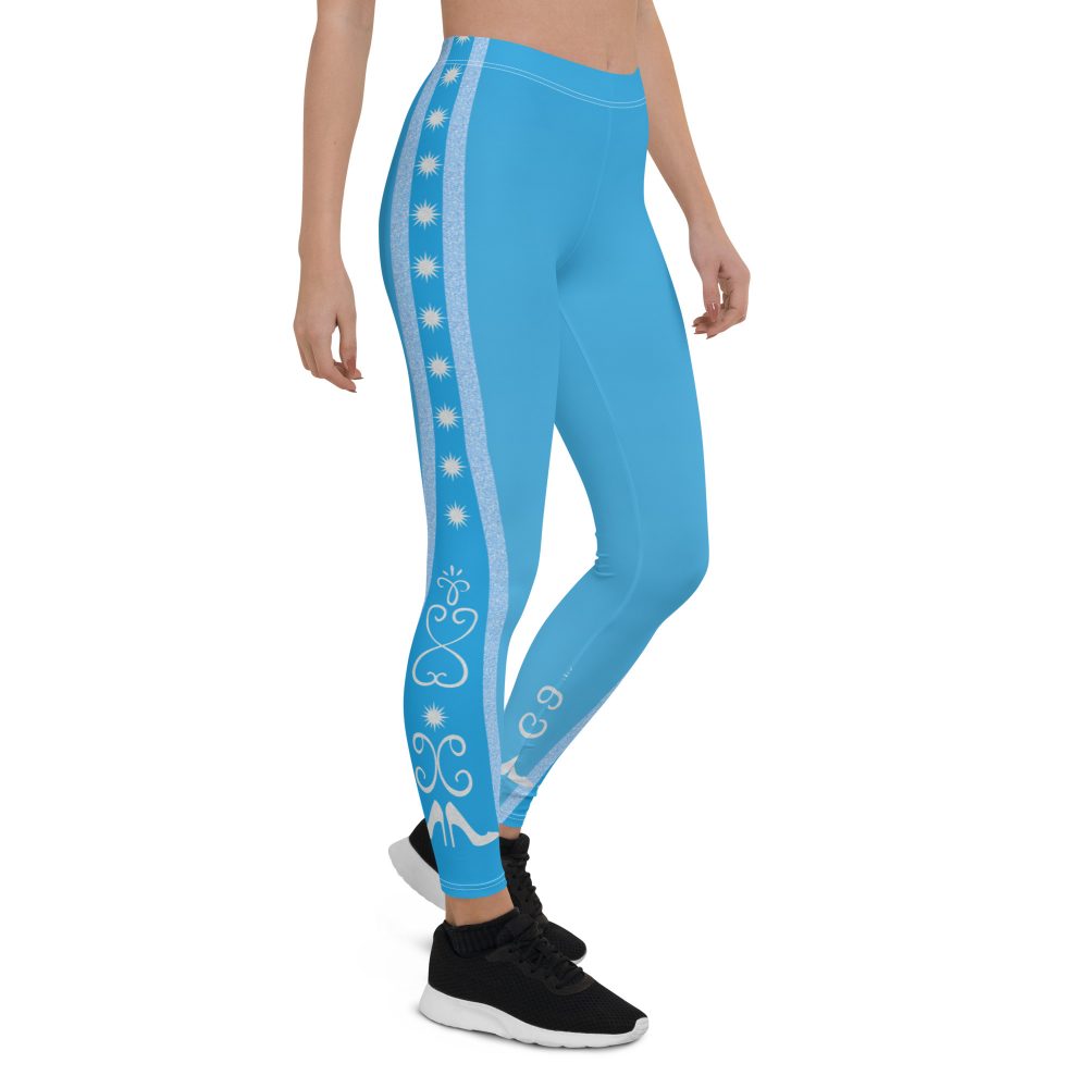 Princess Cinderella Costume Bounding Halloween Cosplay Leggings - Image 5