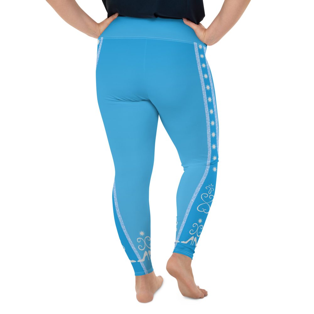 Princess Cinderella Costume Bounding Halloween Cosplay Plus Size Leggings - Image 2