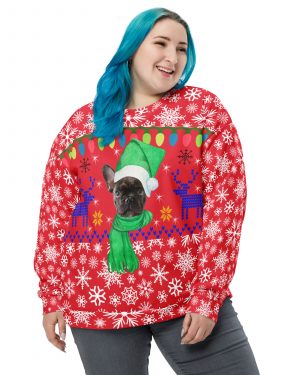 Ugly Christmas Sweater Custom Pet Photo Gift Unisex Sweatshirt