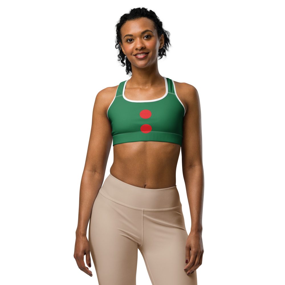 Christmas Elf Costume Festive Cosplay Sports bra - Image 2