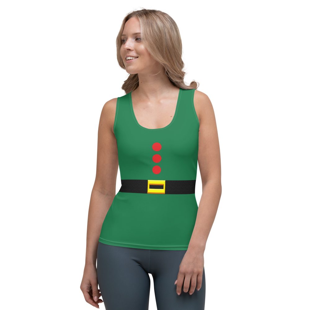 Christmas Elf Costume Festive Cosplay Tank Top