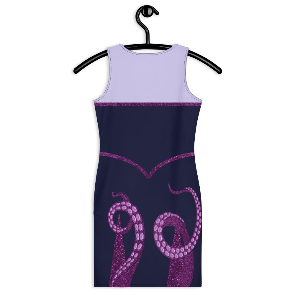 Ursula Costume Sea Witch Octopus Villain Bodycon Fitted Tank Dress - Image 5