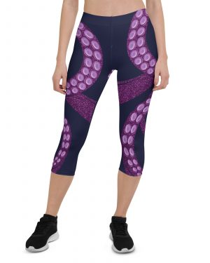 Ursula Costume Sea Witch Octopus Villain Capri Leggings