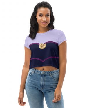 Ursula Costume Sea Witch Octopus Villain Crop Tee