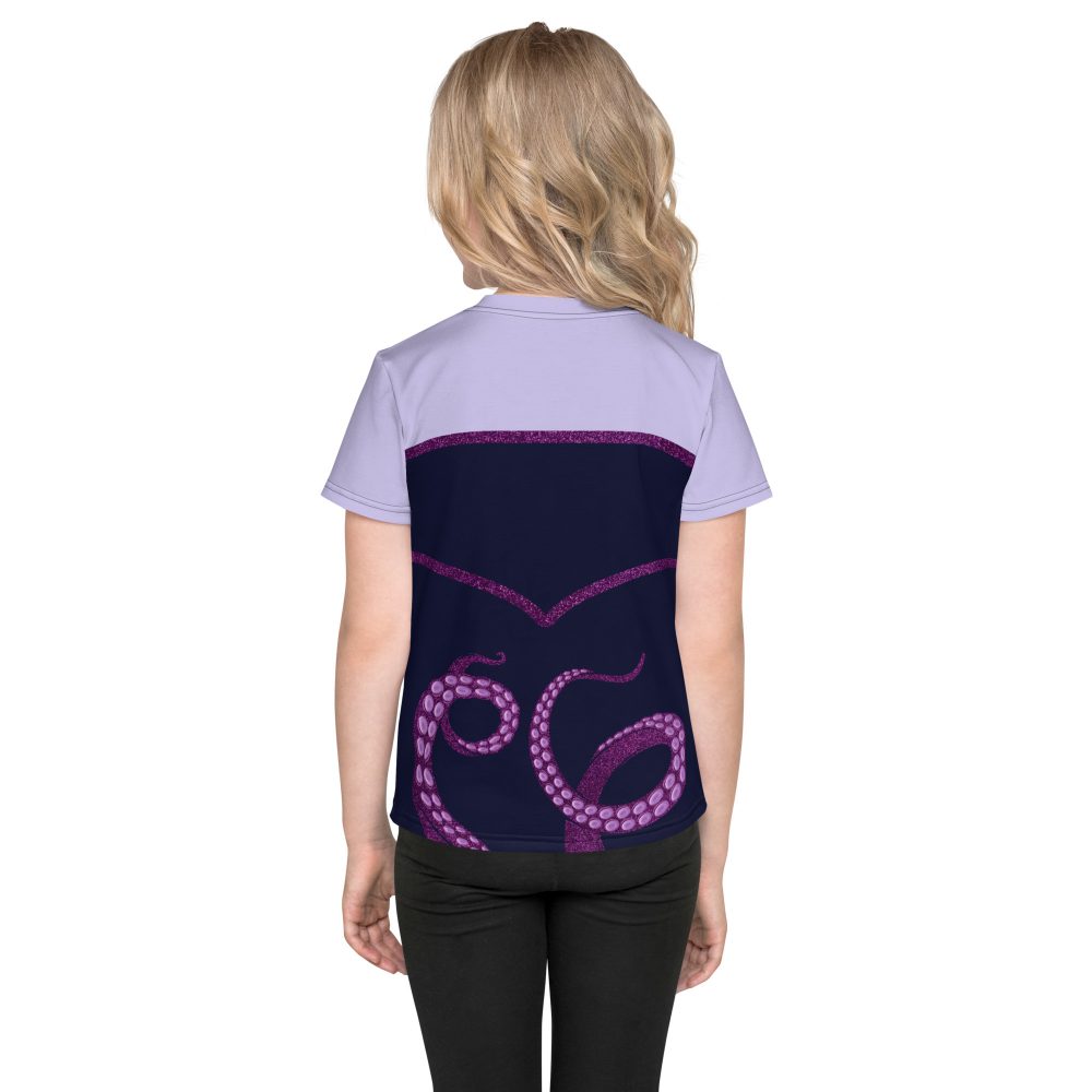 Ursula Costume Sea Witch Octopus Villain Kids crew neck t-shirt - Image 3