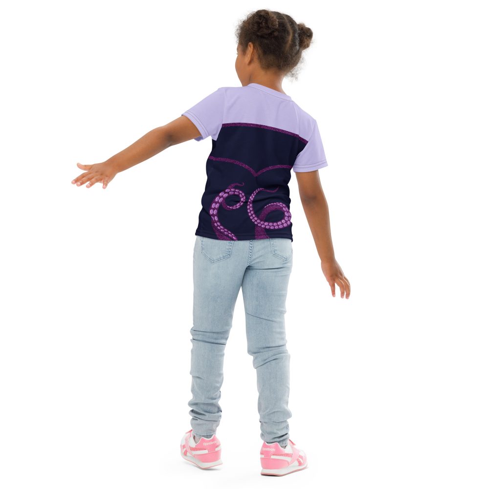 Ursula Costume Sea Witch Octopus Villain Kids crew neck t-shirt - Image 4