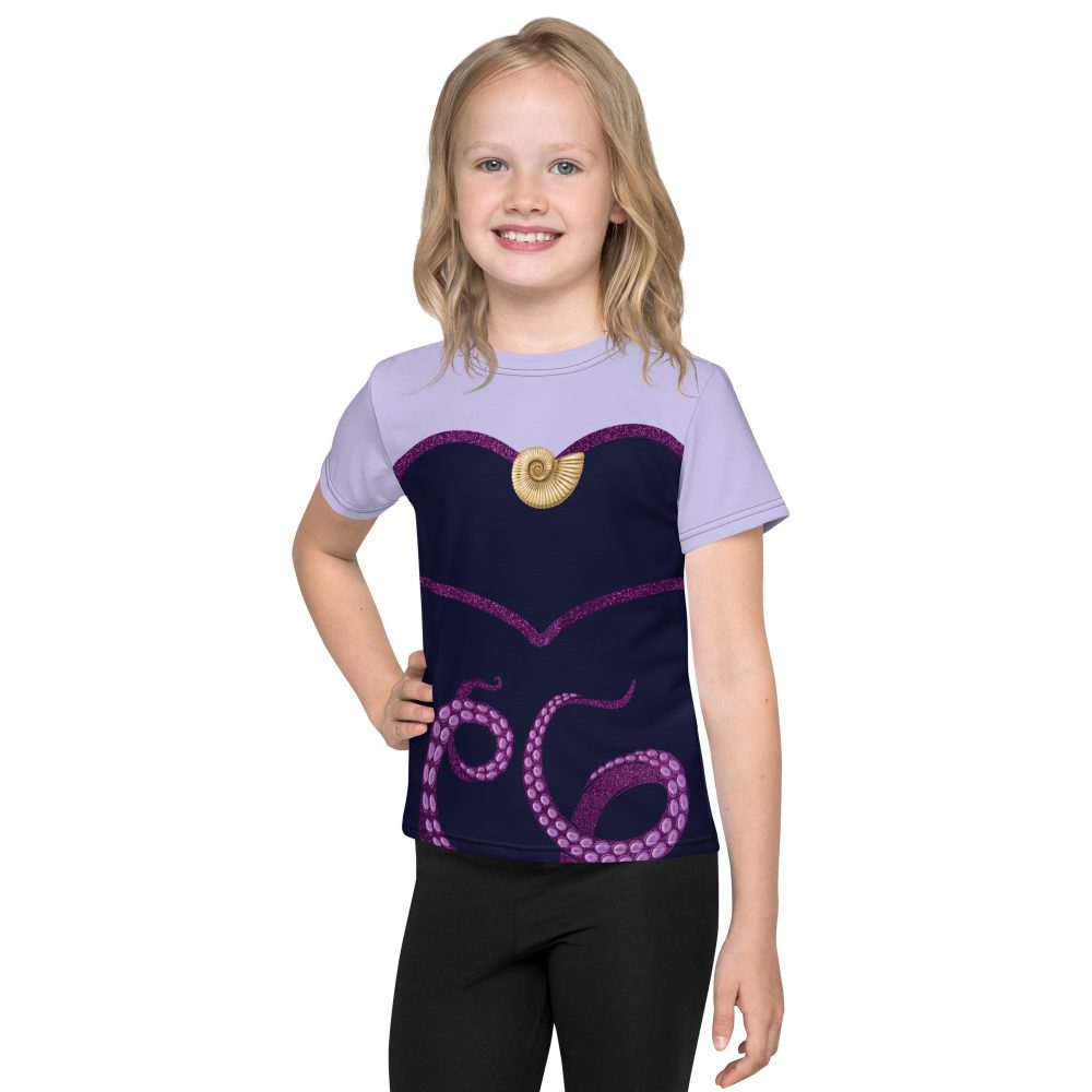 Ursula Costume Sea Witch Octopus Villain Kids crew neck t-shirt - Image 2