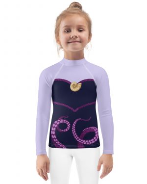 Ursula Costume Sea Witch Octopus Villain Kids Rash Guard