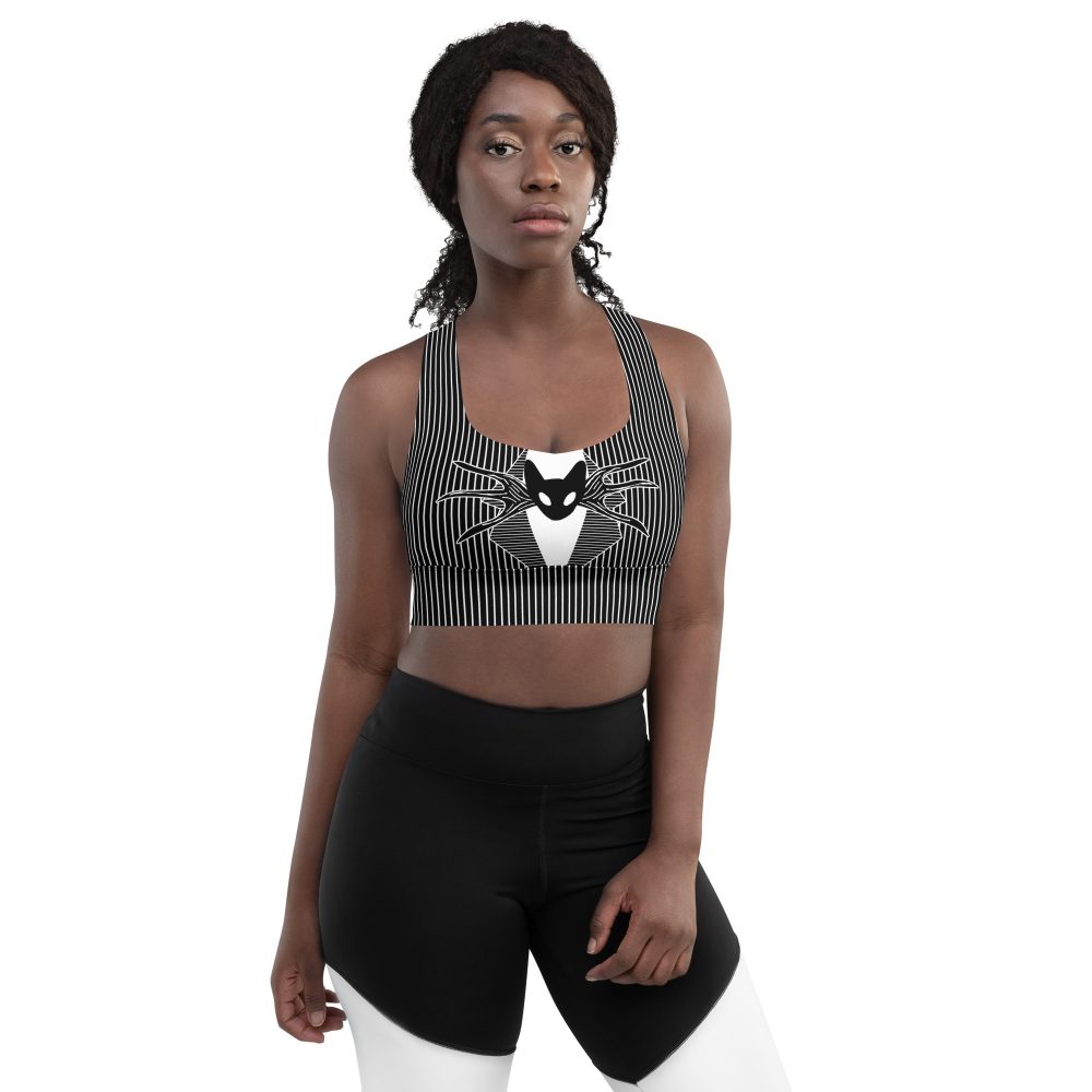 Jack Skellington Nightmare Before Christmas Costume Longline sports bra - Image 8