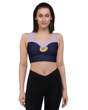 Ursula Costume Sea Witch Octopus Villain Longline sports bra