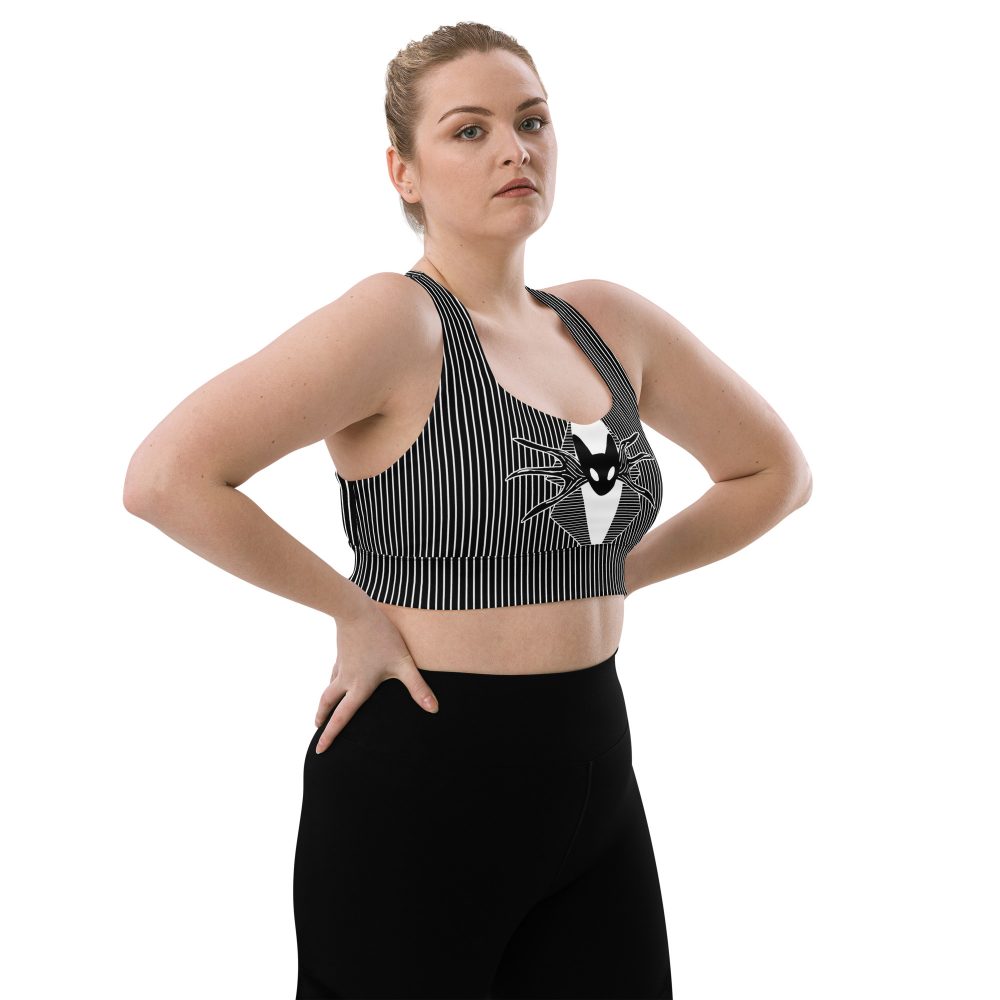 Jack Skellington Nightmare Before Christmas Costume Longline sports bra - Image 10