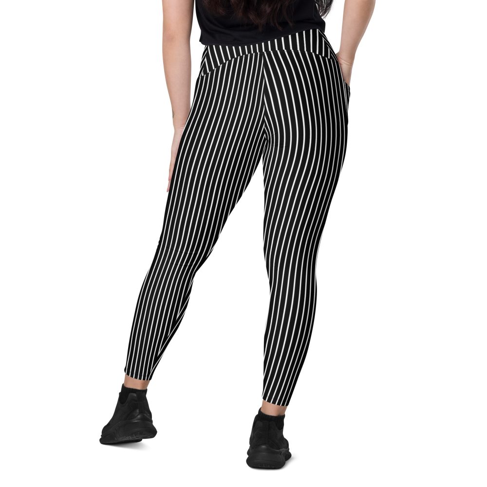 Jack Skellington Nightmare Before Christmas Costume Crossover leggings with pockets - Image 8