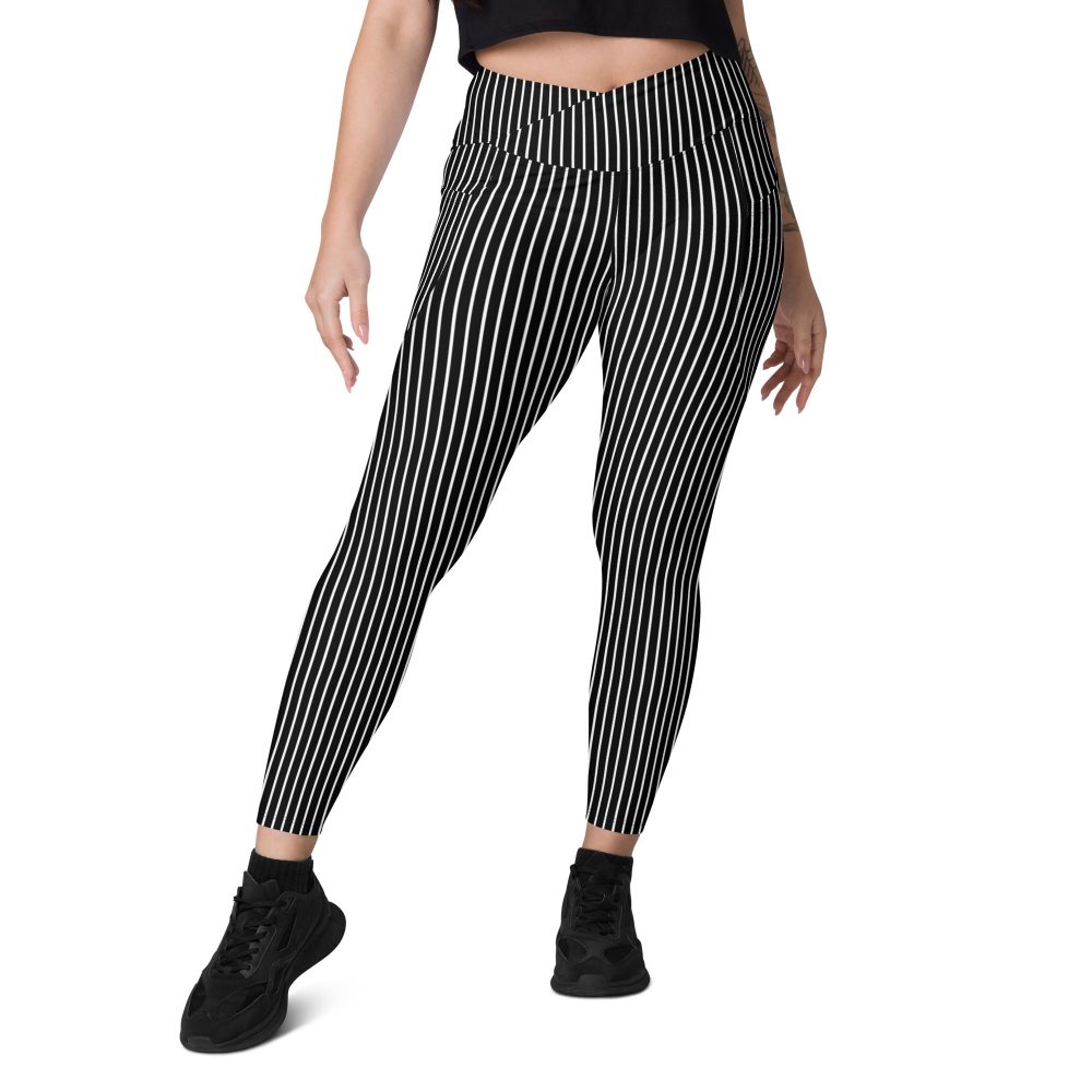 Jack Skellington Nightmare Before Christmas Costume Crossover leggings with pockets - Image 7