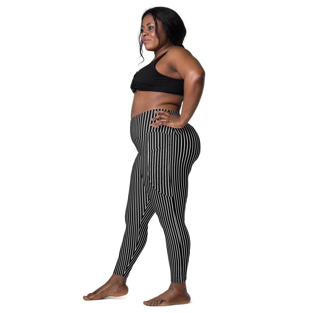 Jack Skellington Nightmare Before Christmas Costume Crossover leggings with pockets - Image 3