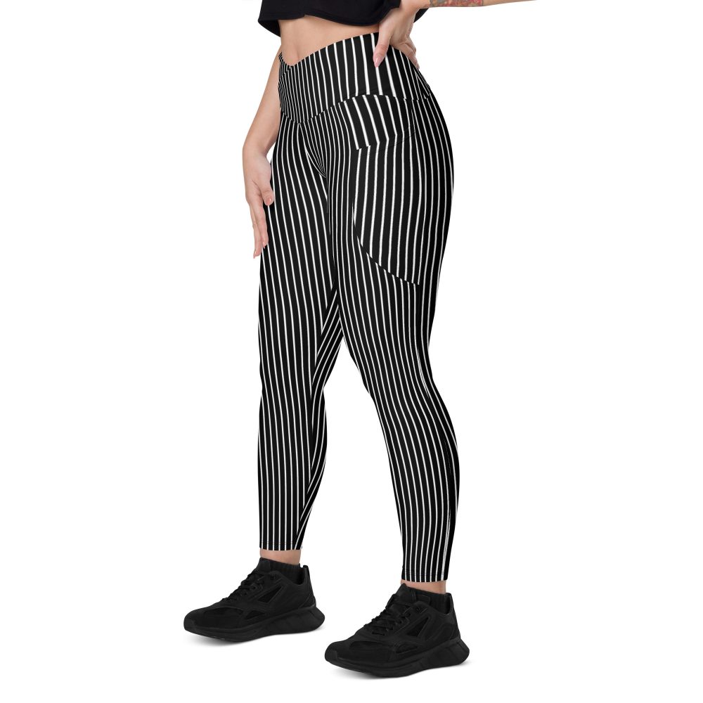 Jack Skellington Nightmare Before Christmas Costume Crossover leggings with pockets - Image 9