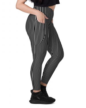 Jack Skellington Nightmare Before Christmas Costume Crossover leggings with pockets