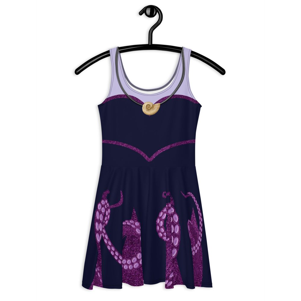 Ursula Costume Sea Witch Octopus Villain Skater Dress - Image 3