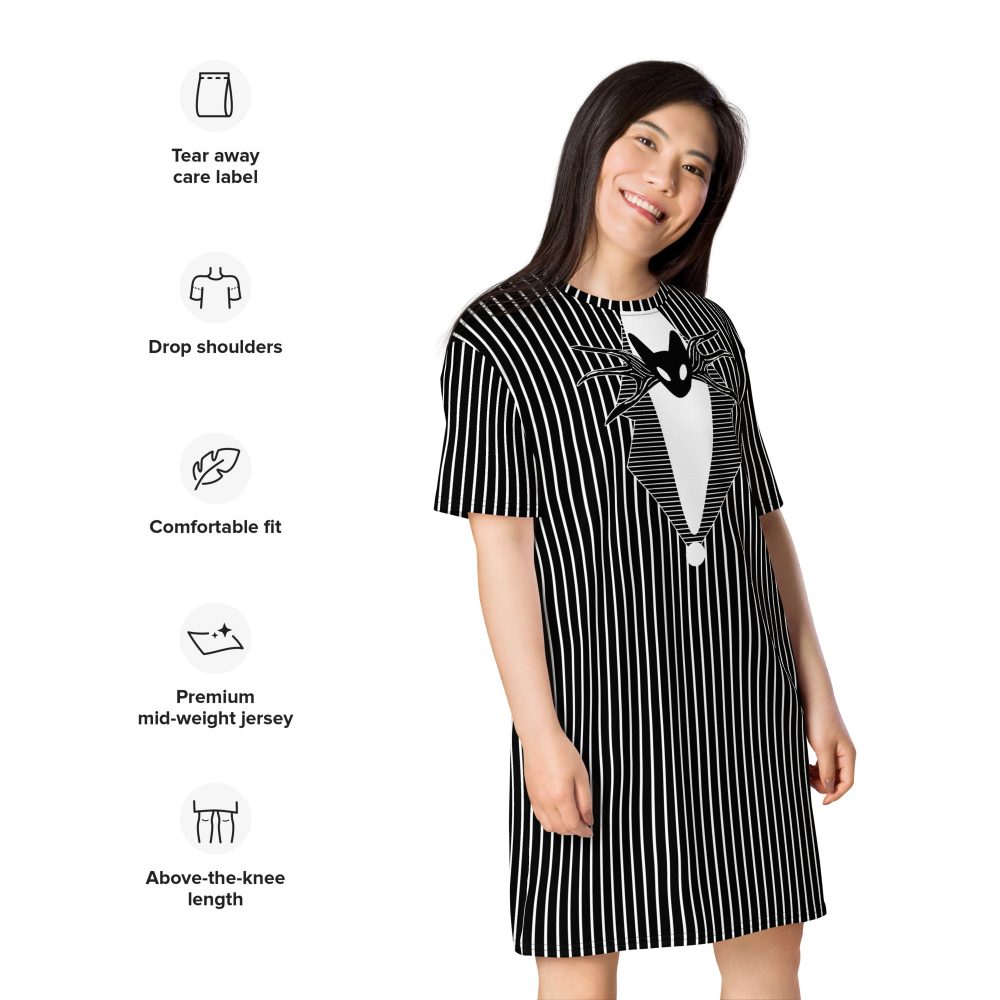 Jack Skellington Nightmare Before Christmas Costume T-shirt dress - Image 6