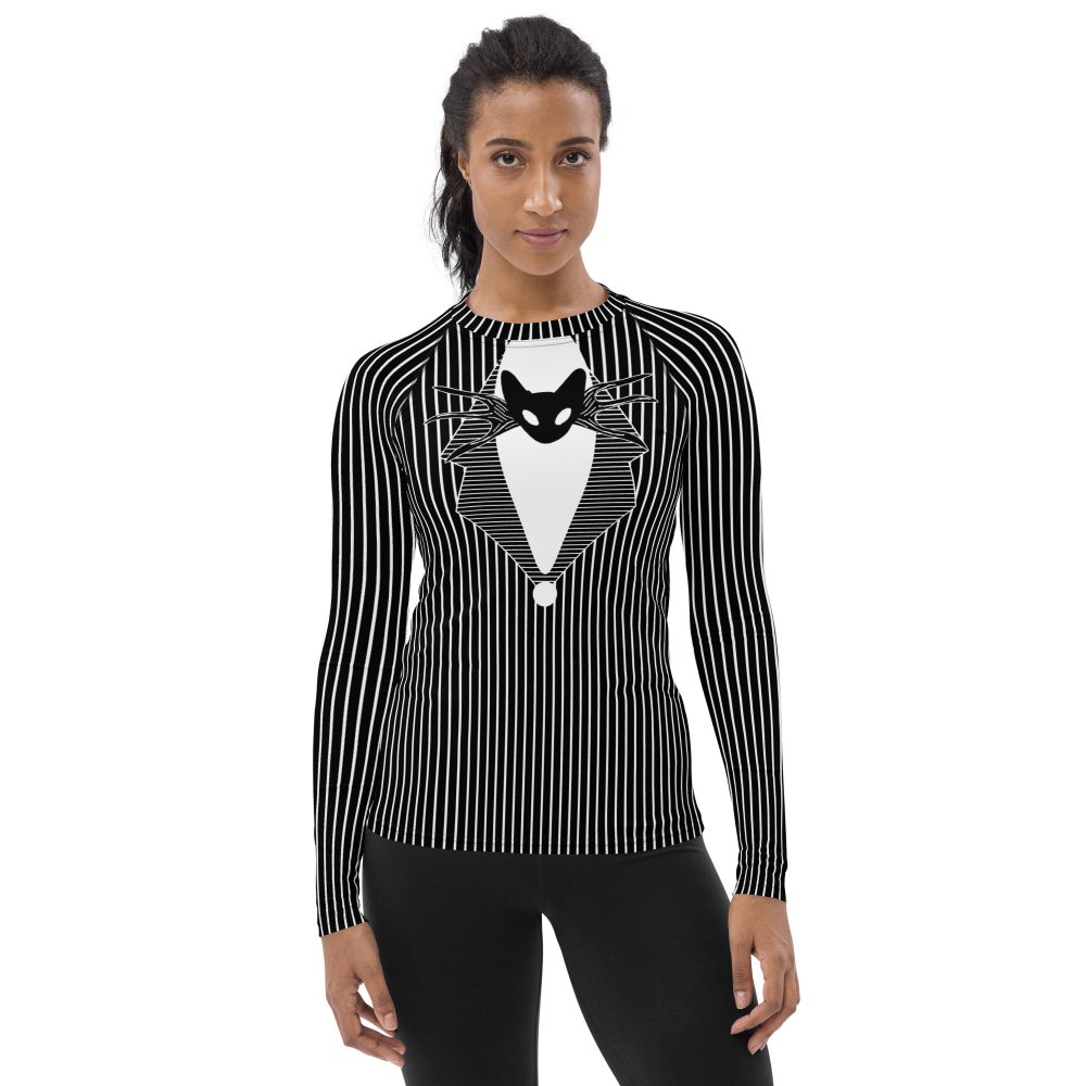 Jack Skellington Nightmare Before Christmas Costume Women's Long Sleeve Shirt