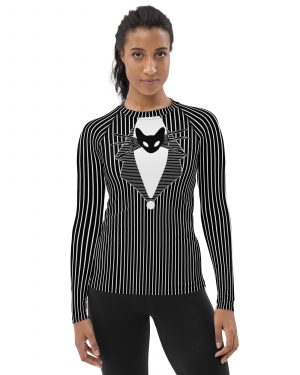 Jack Skellington Nightmare Before Christmas Costume Women’s Long Sleeve Shirt