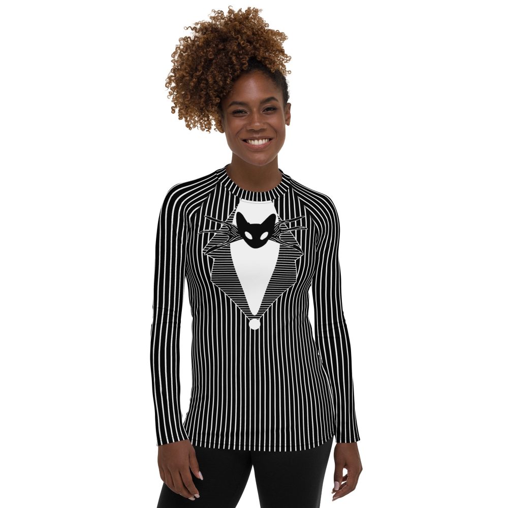 Jack Skellington Nightmare Before Christmas Costume Women's Long Sleeve Shirt - Image 4