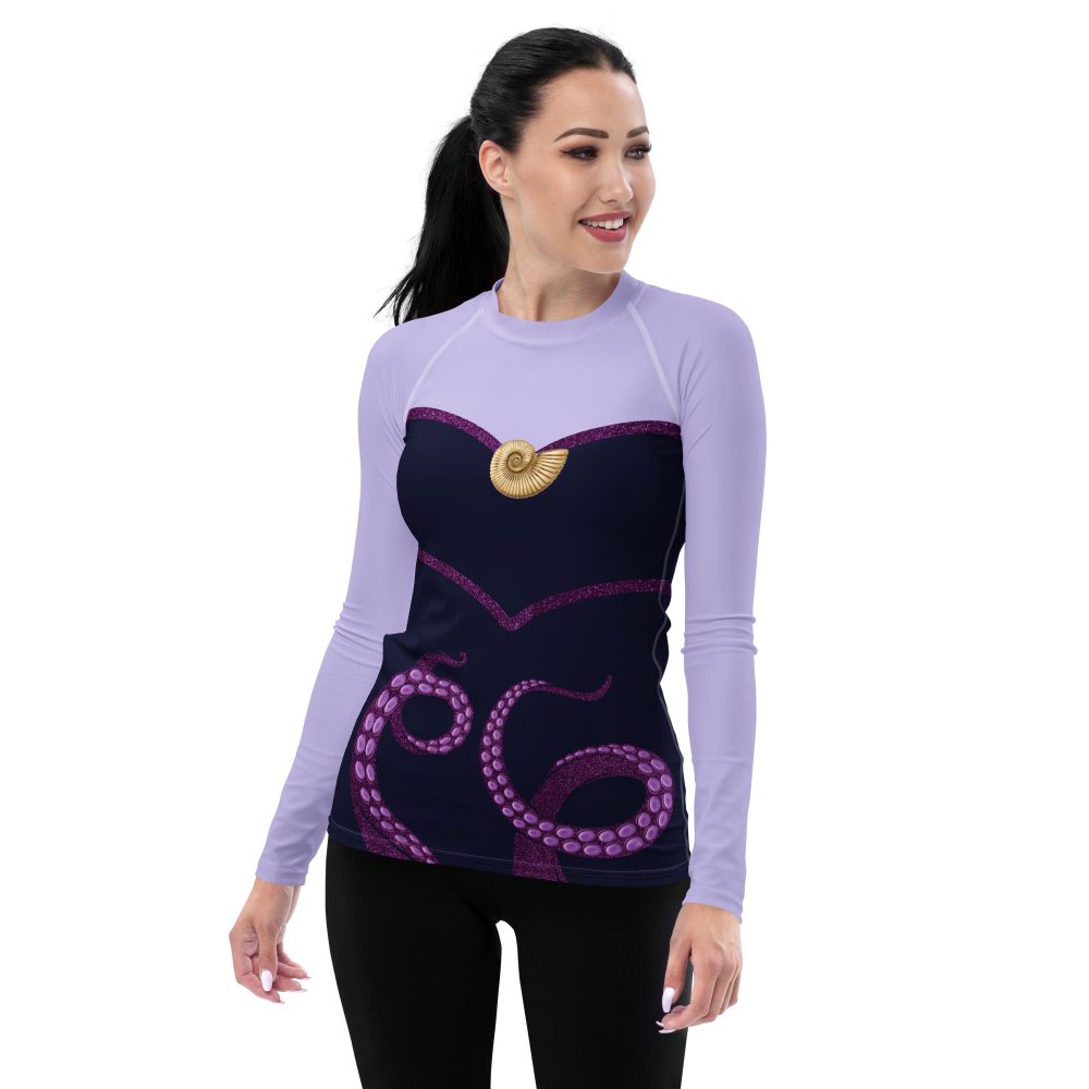 Ursula Costume Sea Witch Octopus Villain Women's Long Sleeve Shirt