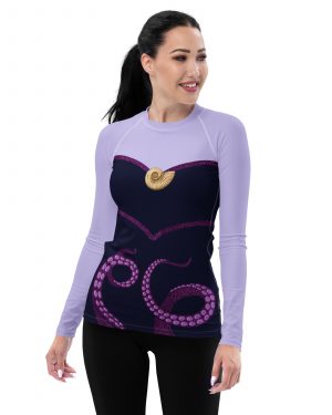 Ursula Costume Sea Witch Octopus Villain Women’s Long Sleeve Shirt