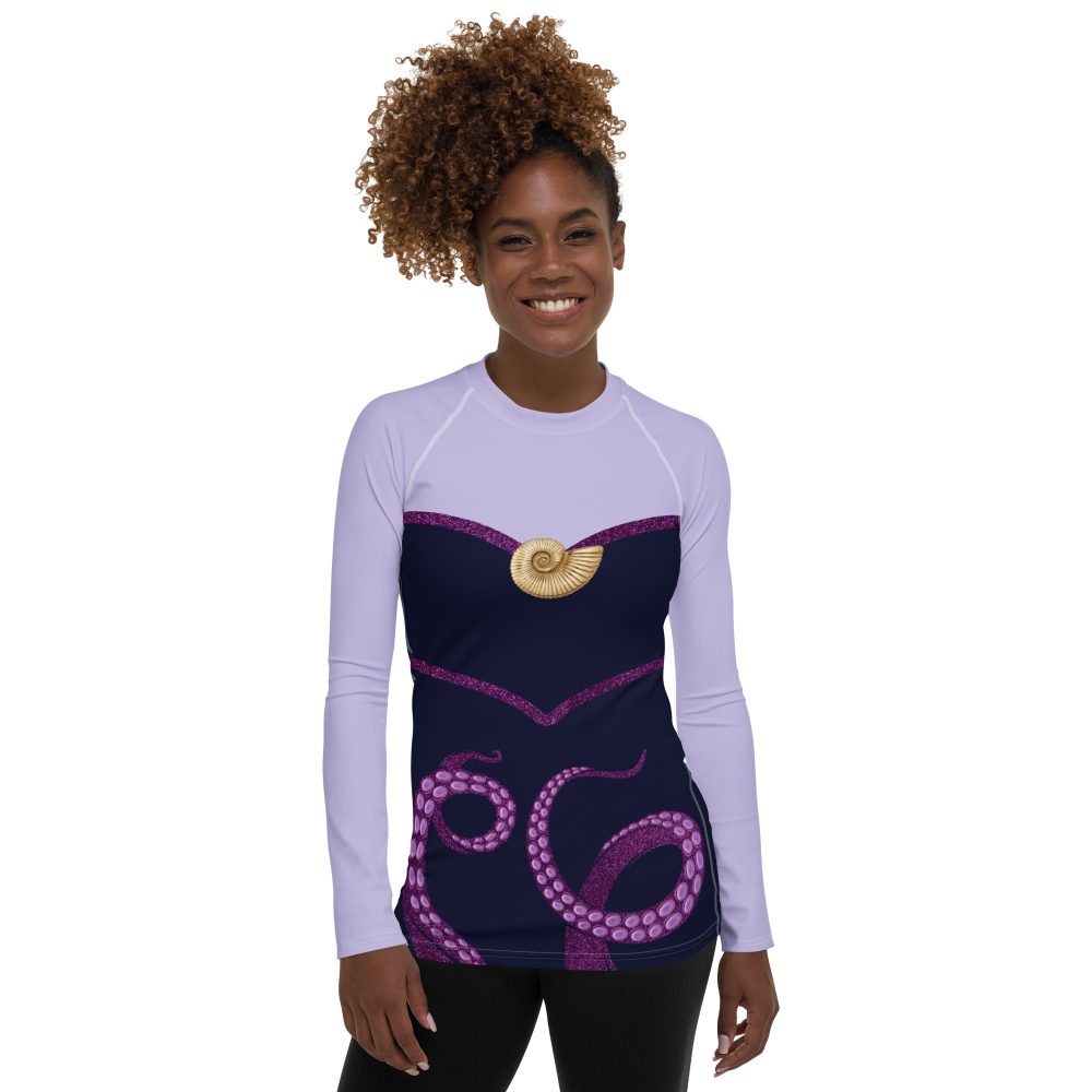 Ursula Costume Sea Witch Octopus Villain Women's Long Sleeve Shirt - Image 3