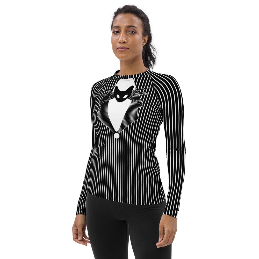 Jack Skellington Nightmare Before Christmas Costume Women's Long Sleeve Shirt - Image 7