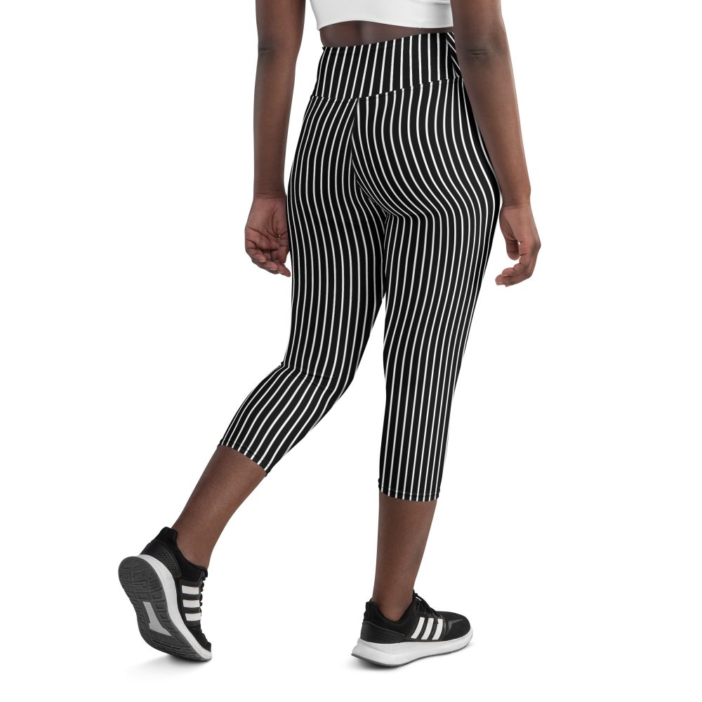 Jack Skellington Nightmare Before Christmas Costume Yoga Capri Leggings - Image 5