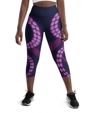 Ursula Costume Sea Witch Octopus Villain Yoga Capri Leggings