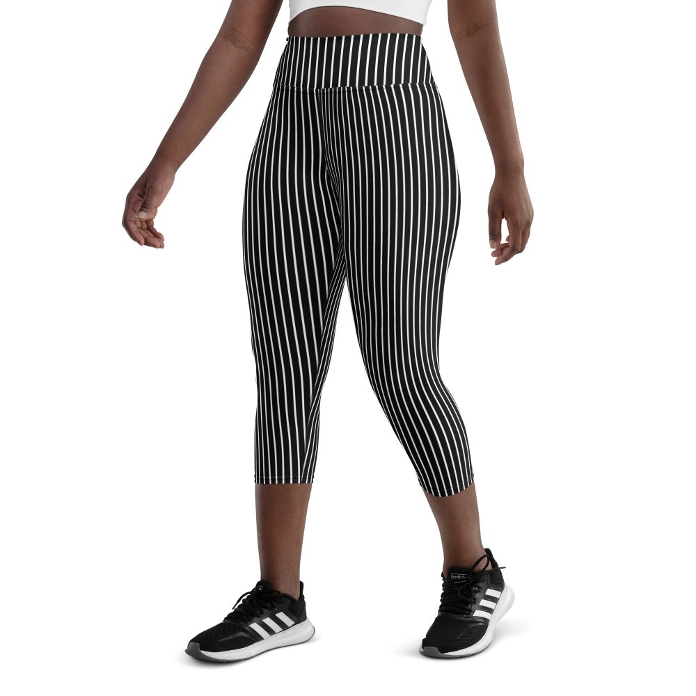 Jack Skellington Nightmare Before Christmas Costume Yoga Capri Leggings - Image 4