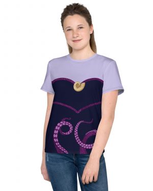 Ursula Costume Sea Witch Octopus Villain Youth crew neck t-shirt