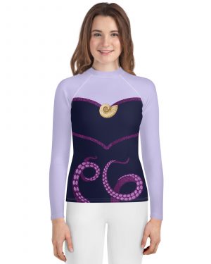 Ursula Costume Sea Witch Octopus Villain Youth Rash Guard