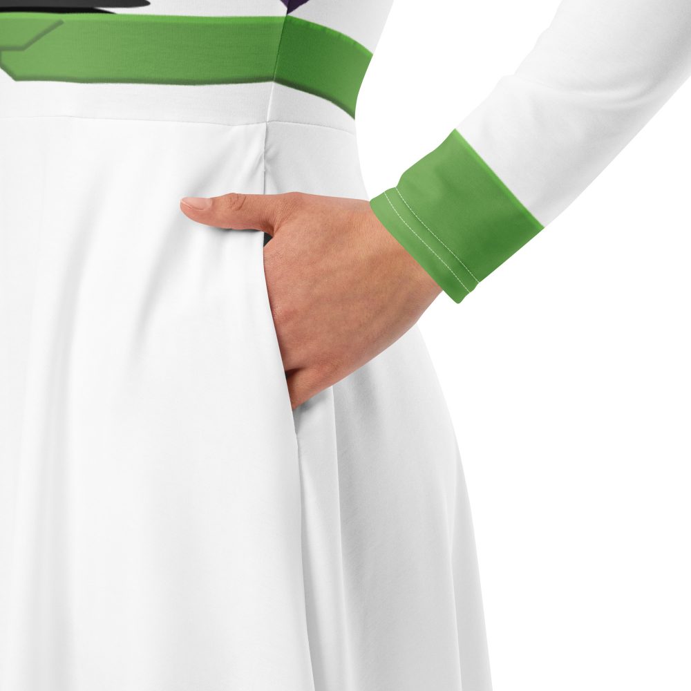 Space Ranger Buzz Lightyear Long Sleeve Midi Dress - Image 4