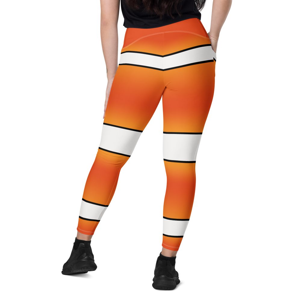 Clownfish Nemo Costume Halloween Cosplay Crossover leggings with pockets - Image 8