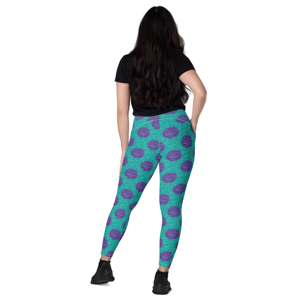 Sully Costume Monster Halloween Cosplay Crossover leggings with pockets - Image 2