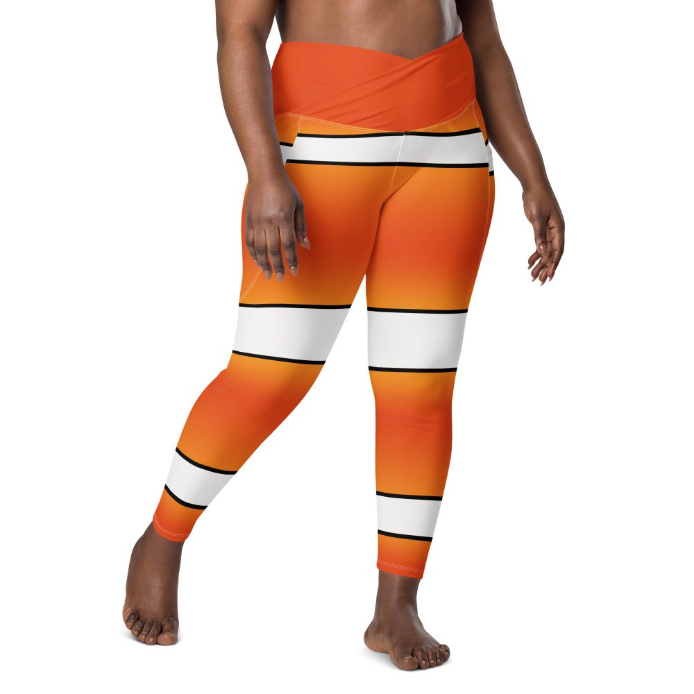 Clownfish Nemo Costume Halloween Cosplay Crossover leggings with pockets - Image 6