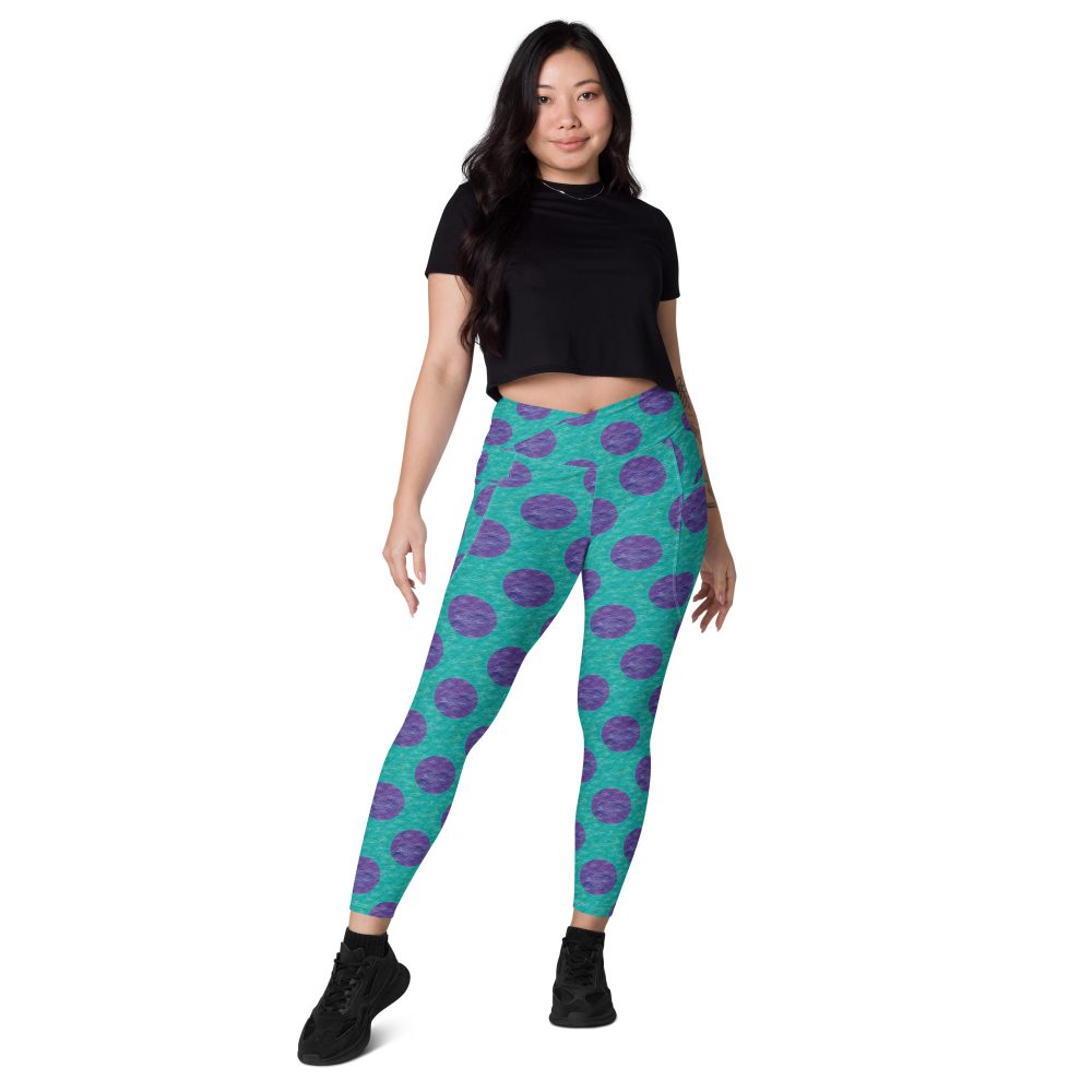 Sully Costume Monster Halloween Cosplay Crossover leggings with pockets - Image 3