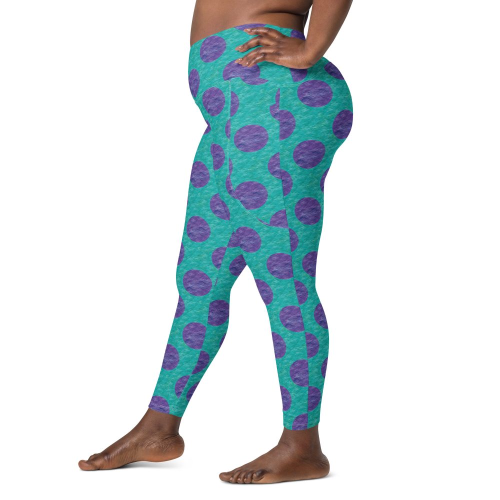 Sully Costume Monster Halloween Cosplay Crossover leggings with pockets - Image 5