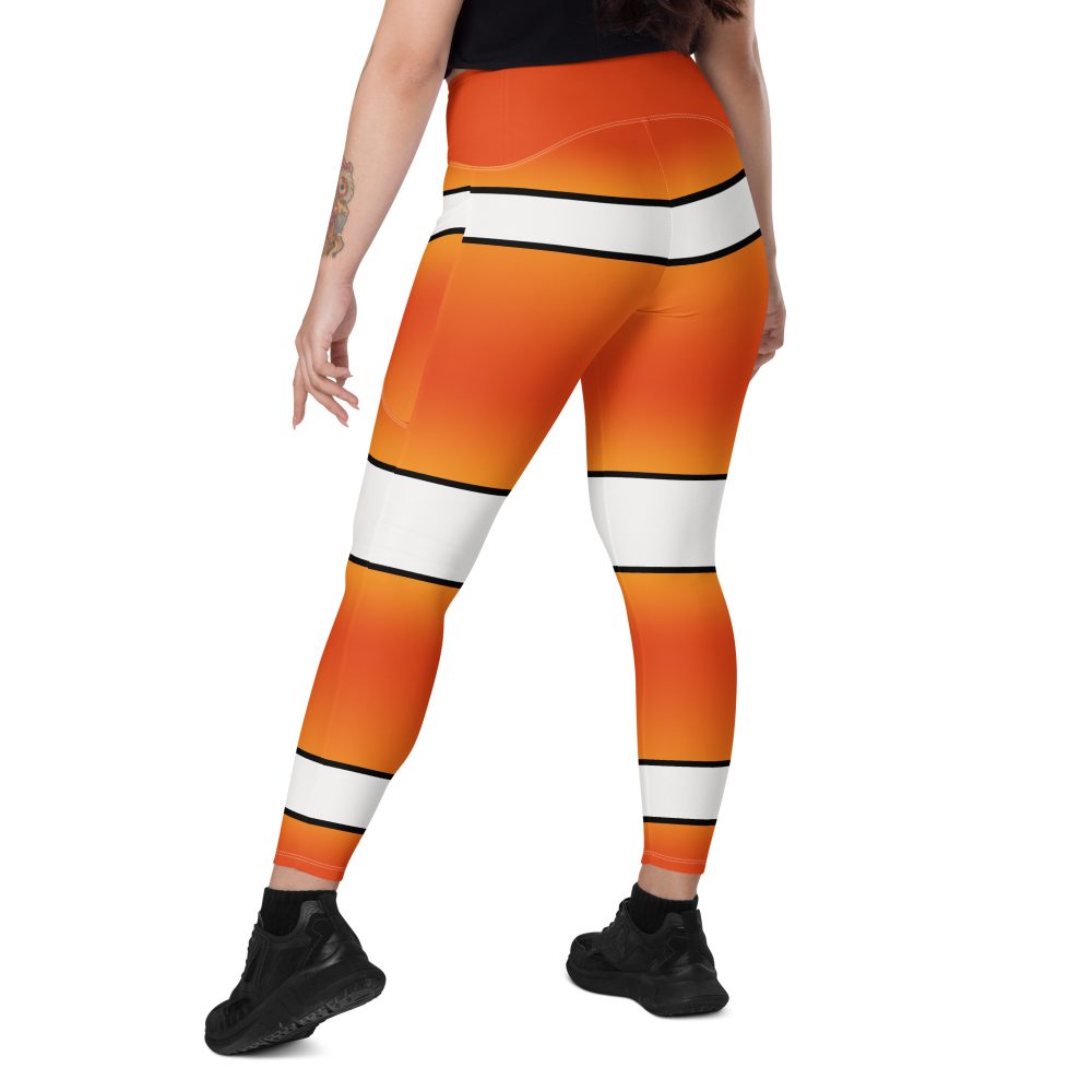 Clownfish Nemo Costume Halloween Cosplay Crossover leggings with pockets - Image 10