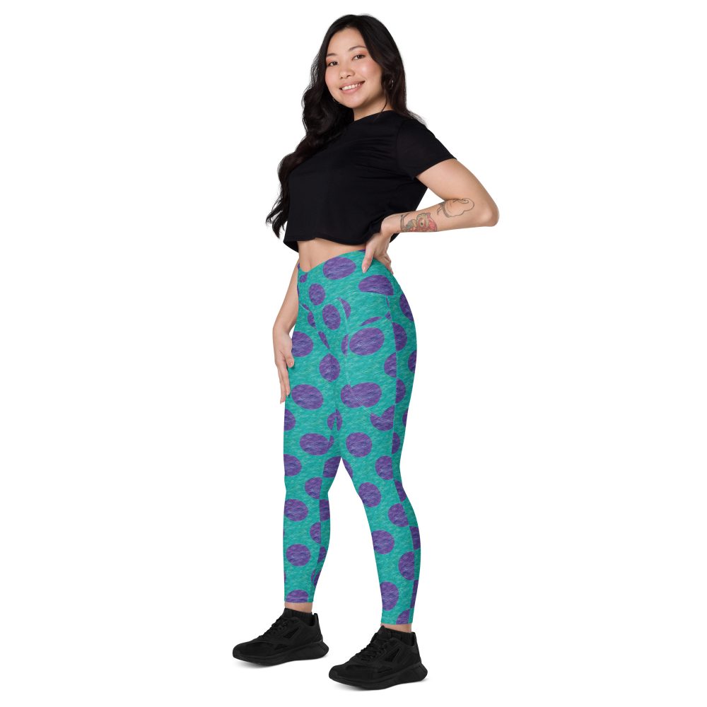 Sully Costume Monster Halloween Cosplay Crossover leggings with pockets - Image 4