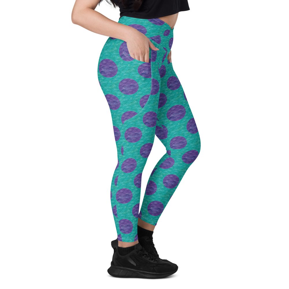 Sully Costume Monster Halloween Cosplay Crossover leggings with pockets