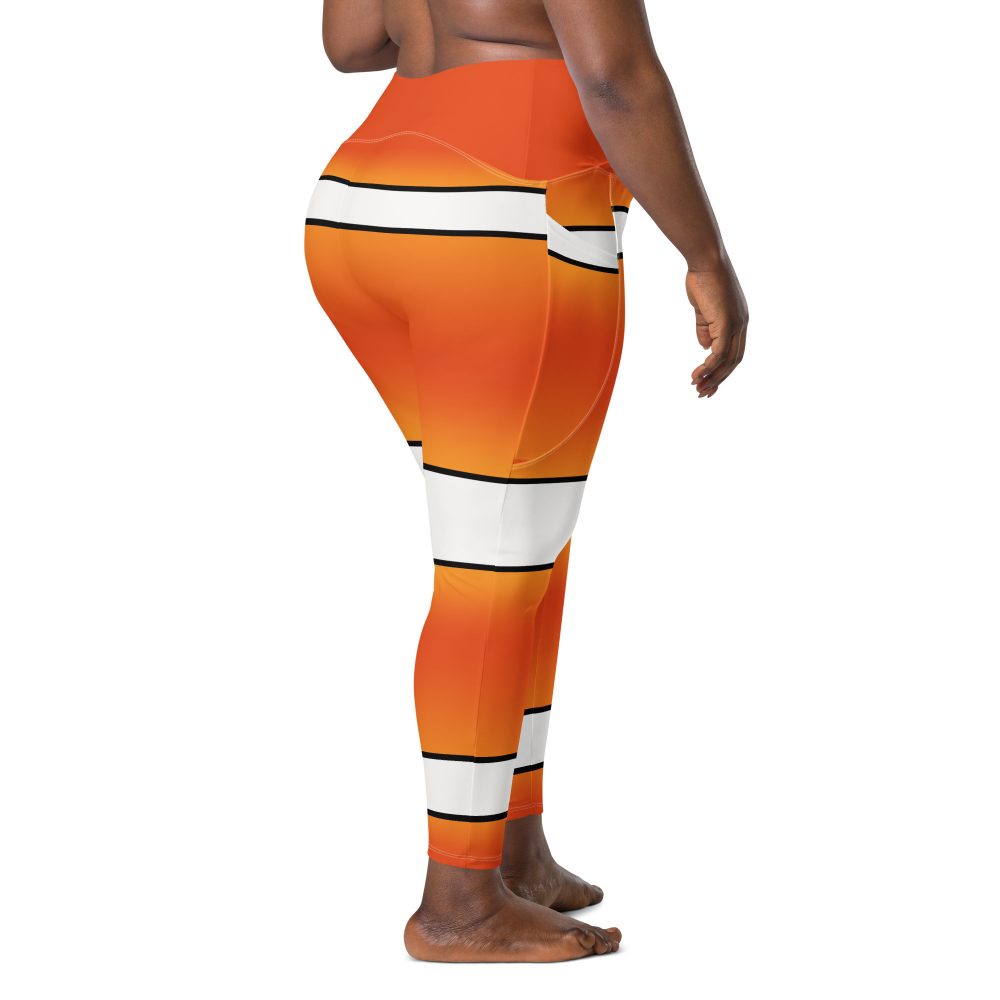 Clownfish Nemo Costume Halloween Cosplay Crossover leggings with pockets - Image 5