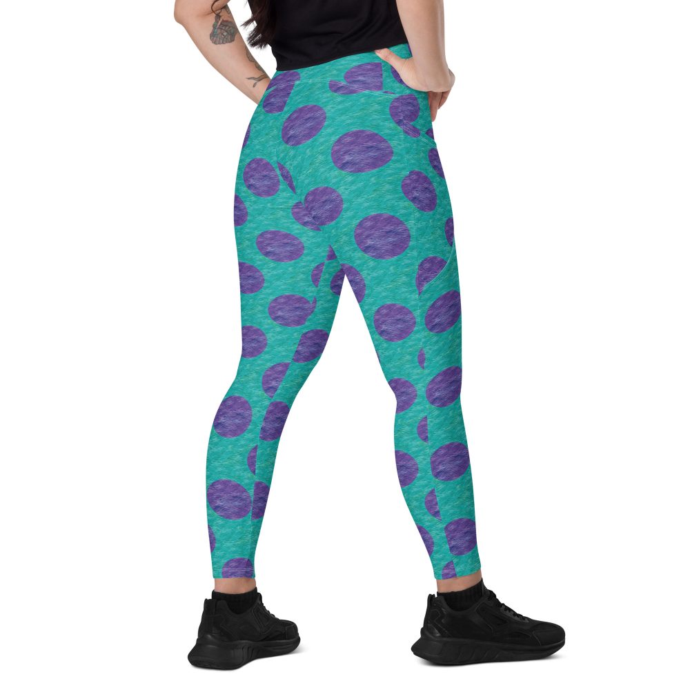 Sully Costume Monster Halloween Cosplay Crossover leggings with pockets - Image 8