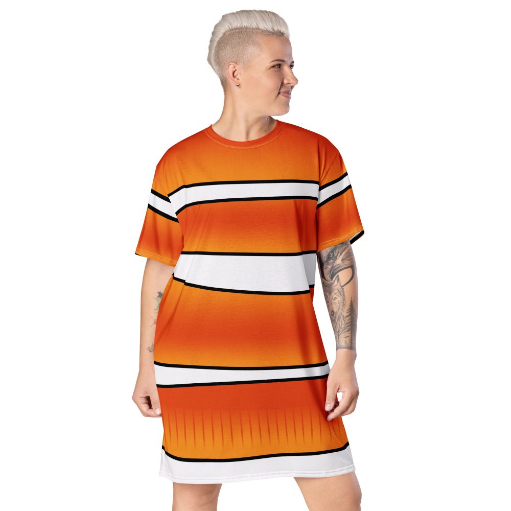 Clownfish Nemo Costume Halloween Cosplay T-shirt dress - Image 6