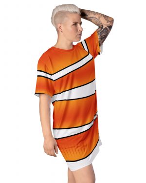 Clownfish Nemo Costume Halloween Cosplay T-shirt dress