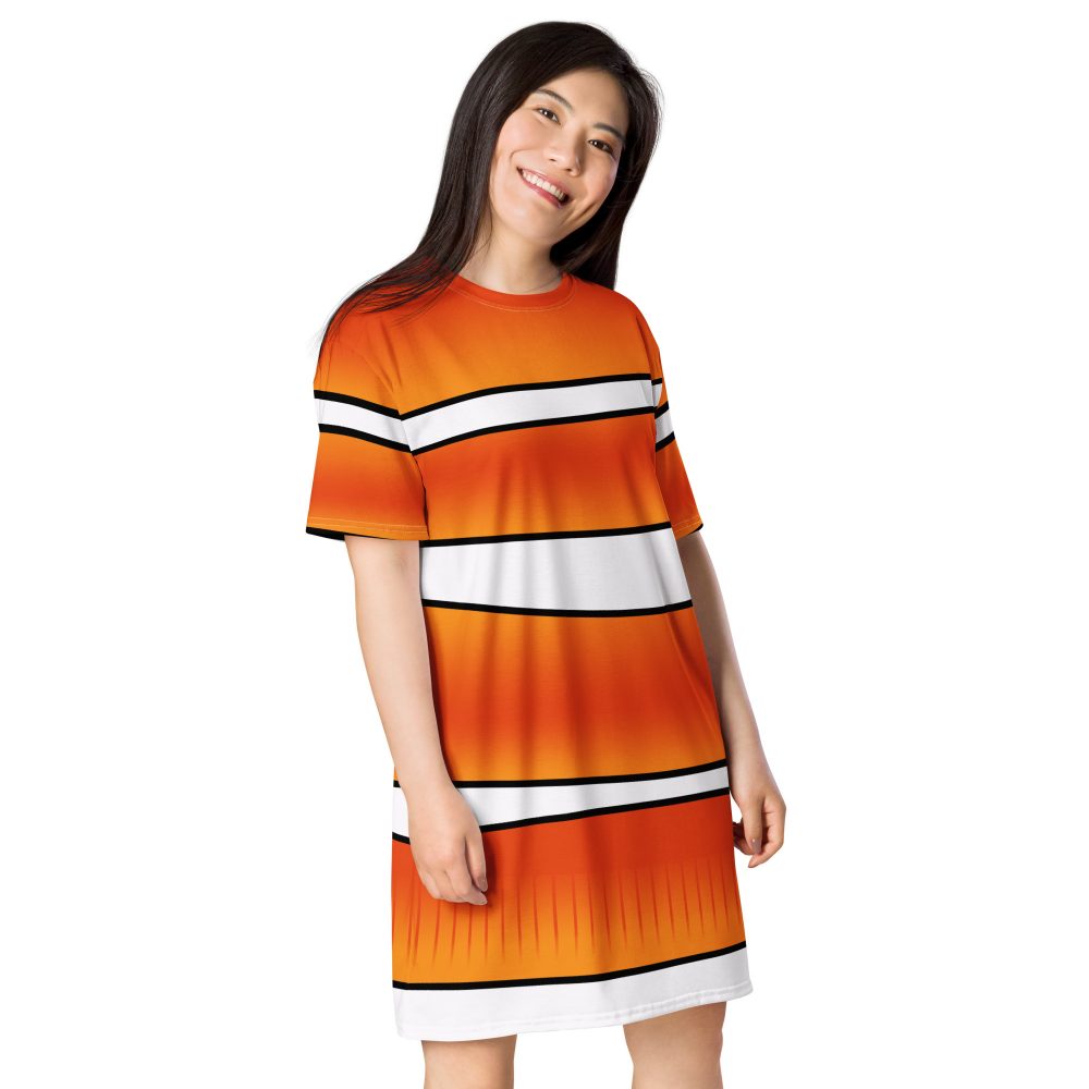 Clownfish Nemo Costume Halloween Cosplay T-shirt dress - Image 4