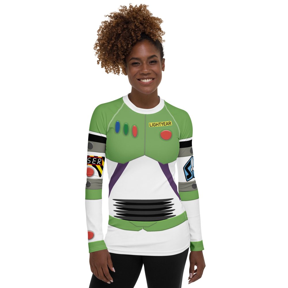 Spaceman Space Ranger Costume Women's Long Sleeve Shirt - Image 3