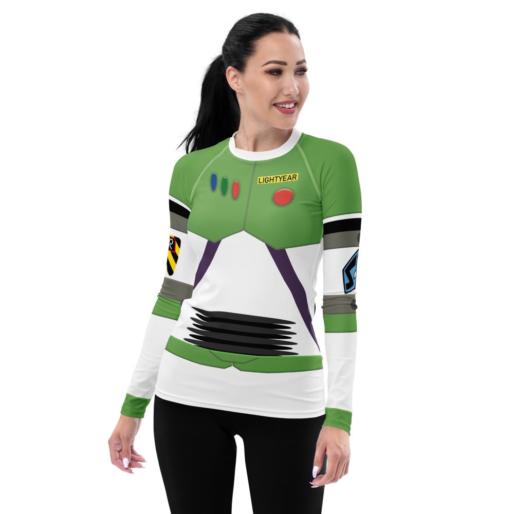 Spaceman Space Ranger Costume Women's Long Sleeve Shirt - Image 4